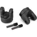Traxxas Yokes, transmission (2)/ 4x15mm screw pins (2) TRX8658 (TRX8658)