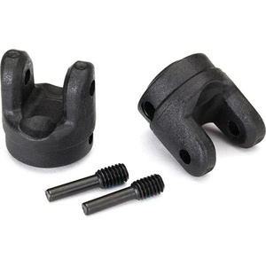 Traxxas Yokes, transmission (2)/ 4x15mm screw pins (2) TRX8658 (TRX8658)