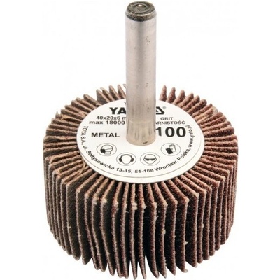 Yato Kotouč lamelový radiální 40x20 P-150 s hřídelí 6 mm