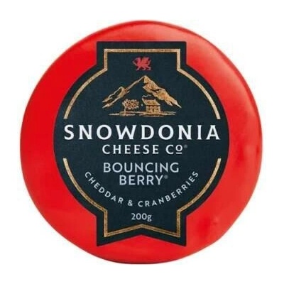 Snowdonia Sýr Cheddar BOUNCING BERRY s brusinkami 200 g