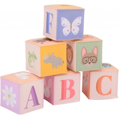 Johntoy Měkké kosty do vany Happy World 6 ks