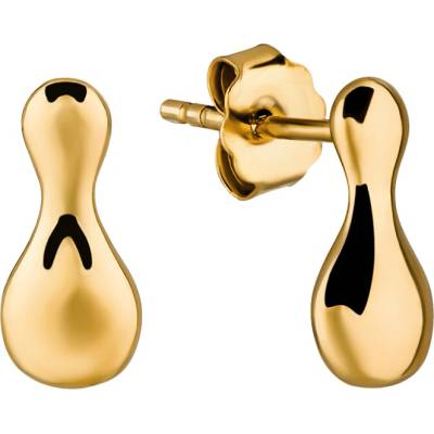 Olivie Strieborné náušnice KVAPKA GOLD MINI 9473