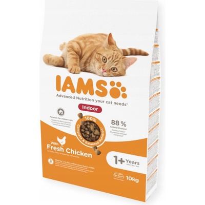 Iams proti tvorbe chlpových bezoárov pre dospelé mačky s kuracím mäsom 10 kg