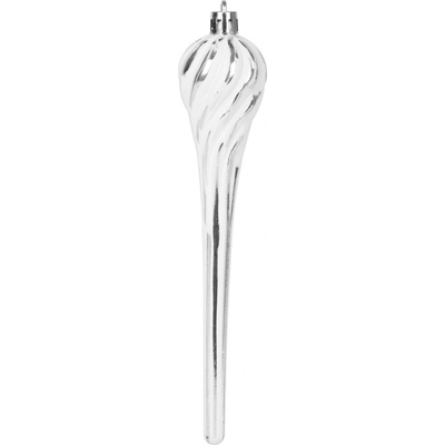 MagicHome Gule sada 15 ks 3,5-6-8 cm bielo-strieborné na vianočný stromček