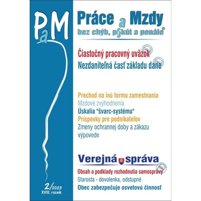 PaM č. 2 / 2023 - Čiastočný pracovný úväzok