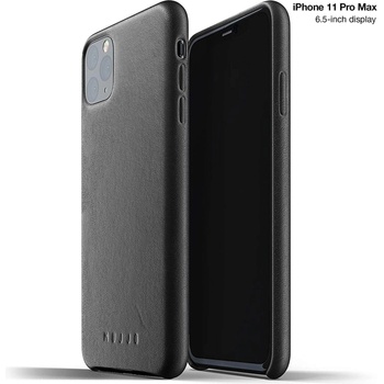 Mujjo Full Leather Case - кожен (естествена кожа) кейс за iPhone 11 Pro Max (черен)