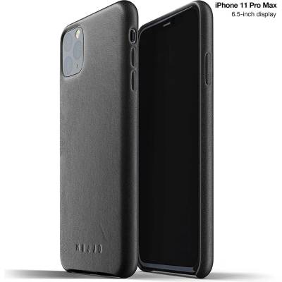 Mujjo Full Leather Case - кожен (естествена кожа) кейс за iPhone 11 Pro Max (черен)