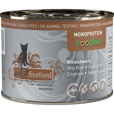 Catz Finefood Monoprotein zooplus divočák 24 x 200 g