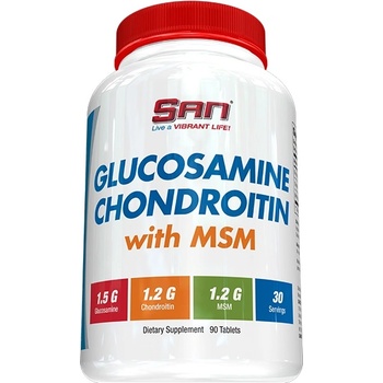 San Glucosamine Chondroitin With MSM, 90 Tablets