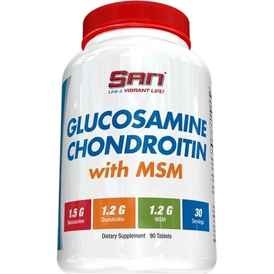 San Glucosamine Chondroitin With MSM, 90 Tablets