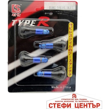Paolo Вентили за гума 4 БР/К-Т Син (18341)