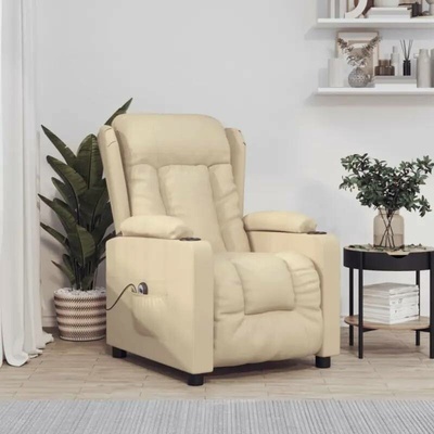 vidaXL 3098786 Elektrické polohovací krémové textil