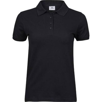 TEE JAYS tj1401 / Дамска поло тениска от плътен памук - черна xxxl (18140100213)
