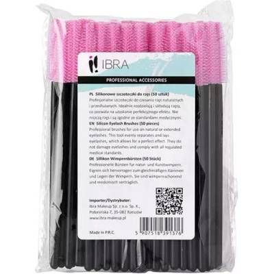 Ibra Makeup silikónové kefky na mihalnice 50 ks