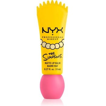 NYX Cosmetics The Simpsons Smushy балсам за устни с матиращ ефект цвят Smarty Pink 8ml