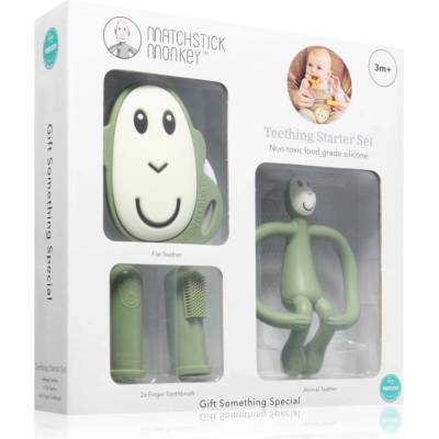 Matchstick Monkey Starter Set Monkey Olive подаръчен комплект за деца 3m+