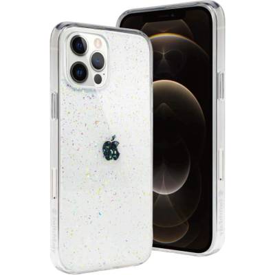 SwitchEasy Starfield Case - дизайнерски удароустойчив хибриден кейс за iPhone 12, iPhone 12 Pro (бял)