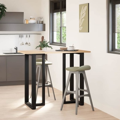 Omaxi 317643 Nohy barového stolu ve tvaru T 2 ks černé 60 x 35 x 110 111 cm ocel
