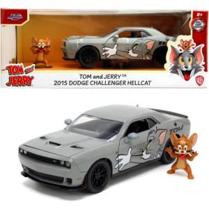 Jada Toys Tom & Jerry - Dodge Challenger 1: 24 и фигурка Джери