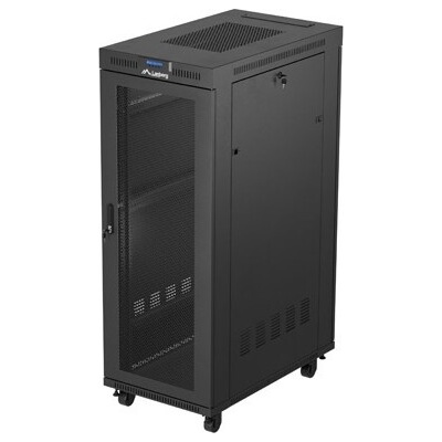 Lanberg Комуникационен шкаф Lanberg rack cabinet 19" free-standing 32U/600X1000 (FLAT PACK) with mesh door LCD black (FF01-6032-23BL)