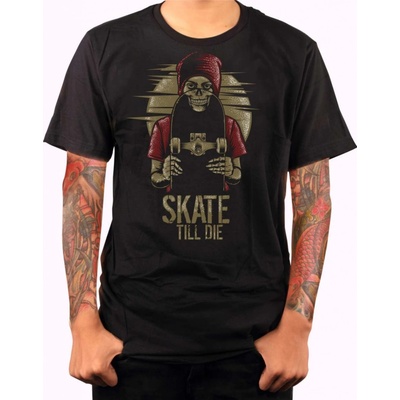 Fajntričko tričko Skate till die čierna