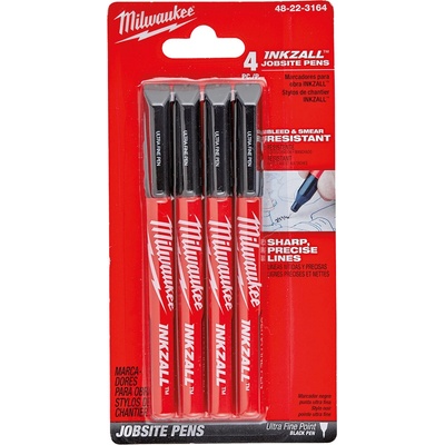 Milwaukee INKZALL perá s tenkým hrotom čierne 4ks 48223164