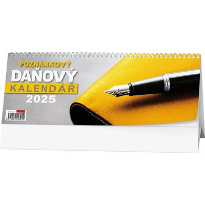 Poznámkový daňový stolní 2025