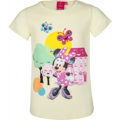 Setino dievčenské tričko Minnie Mouse žltá