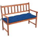 vidaXL Градинска пейка с възглавница, 120 cм, акация масив (3063793)