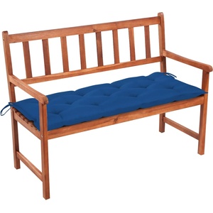 vidaXL Градинска пейка с възглавница, 120 cм, акация масив (3063793)