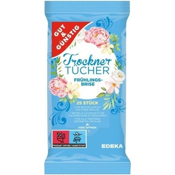 Trockner Tücher vlhčené ubrousky do sušíčky 25 ks