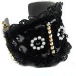 Dannyra Стилна гривна с вълнена дантела и Swarovski кристали Dannyra Jewels