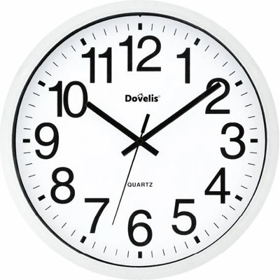 Garsaco Classic Nástenné hodiny s veľkými číslicami 25 cm, biele