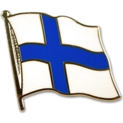 Odznak (pins) 20mm vlajka Fínsko - farebný