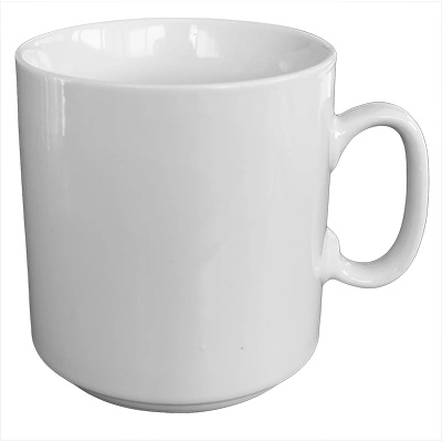 Чаша порцелан 8, 3x7xh8, 8cm 300ml БЯЛА (HY-A-041) (010747)