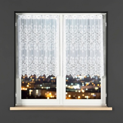 Dekorační metrážová vitrážová záclona NADIA bílá výška 100 cm MyBestHome – Zboží Dáma