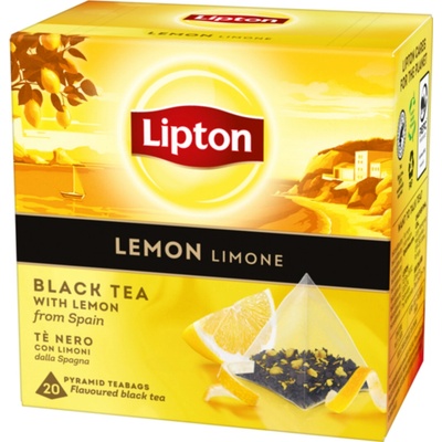 Lipton Lemon Tea černý čaj 20 sáčků 34 g