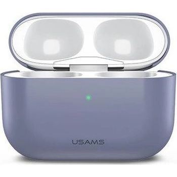 USAMS Защитен калъф USAMS Ultra-Thin Silicone Case, за Apple Airpods Pro, силиконов, лилав (BH569AP02 / 45292)