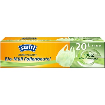 Swirl Bio kompostovatelné s uchy 20 l 22µm 6ks