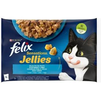 FELIX Sensations с Ароматно желе със сьомга, скариди и пастърва