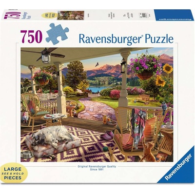 Ravensburger Пъзел Ravensburger от 750 XXL части - Уютна веранда (7017457)