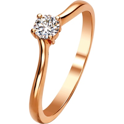 Zlaton Prsten růžové zlato s diamantem 000171007259