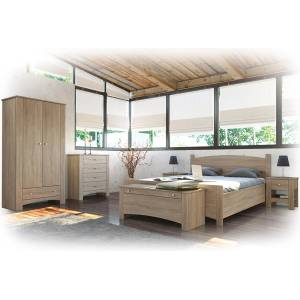 Bogdan Furniture I Спален комплект Мебели Богдан Модел 265 / 7025, за мтрак 160/200, Сонома
