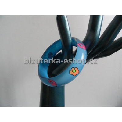 Bizuterka-eshop.cz s květy BZ-04078 modrý