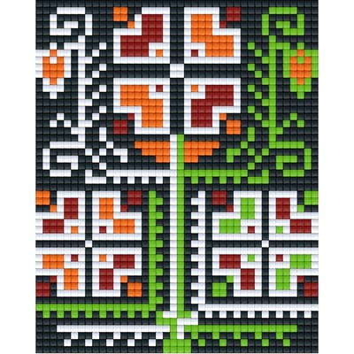 Bright Toys Мозайка с пиксели - Българска шевица, 40x50 пиксела - Ямболски мотив (BE50002)