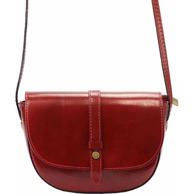Gregorio dámska kožená kabelka 119 Dark Red Crossbody z prírodnej kože