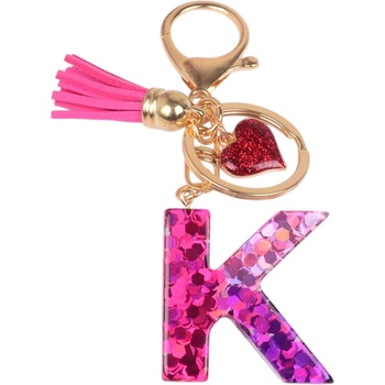 HARAHU Ключодържател Азбука - К / Розова / Сърце kp37981 (37981)