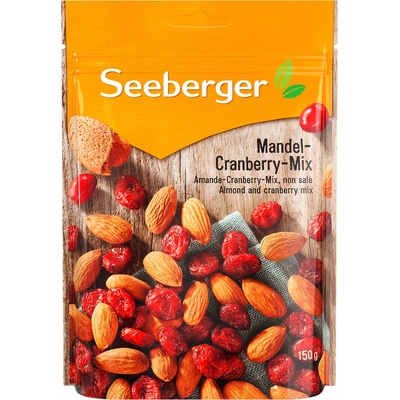 Seeberger Микс от бадеми и червени боровинки - 150 г