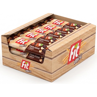 Úsovsko Fit Musli čokoládová s ořechy v polevě 24 x 35g