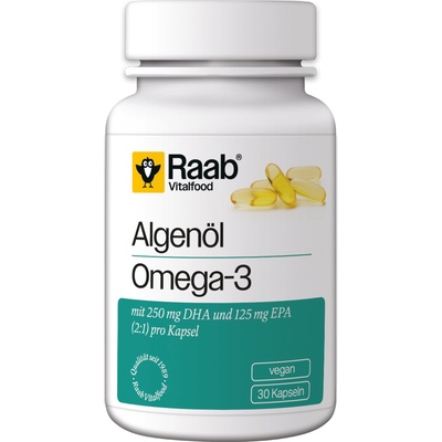 Raab Vitalfood Масло от водорасли Omega 3 - 30 капсули